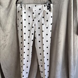 White Polka Dot Pants